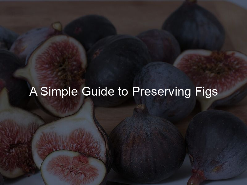 A Simple Guide to Preserving Figs